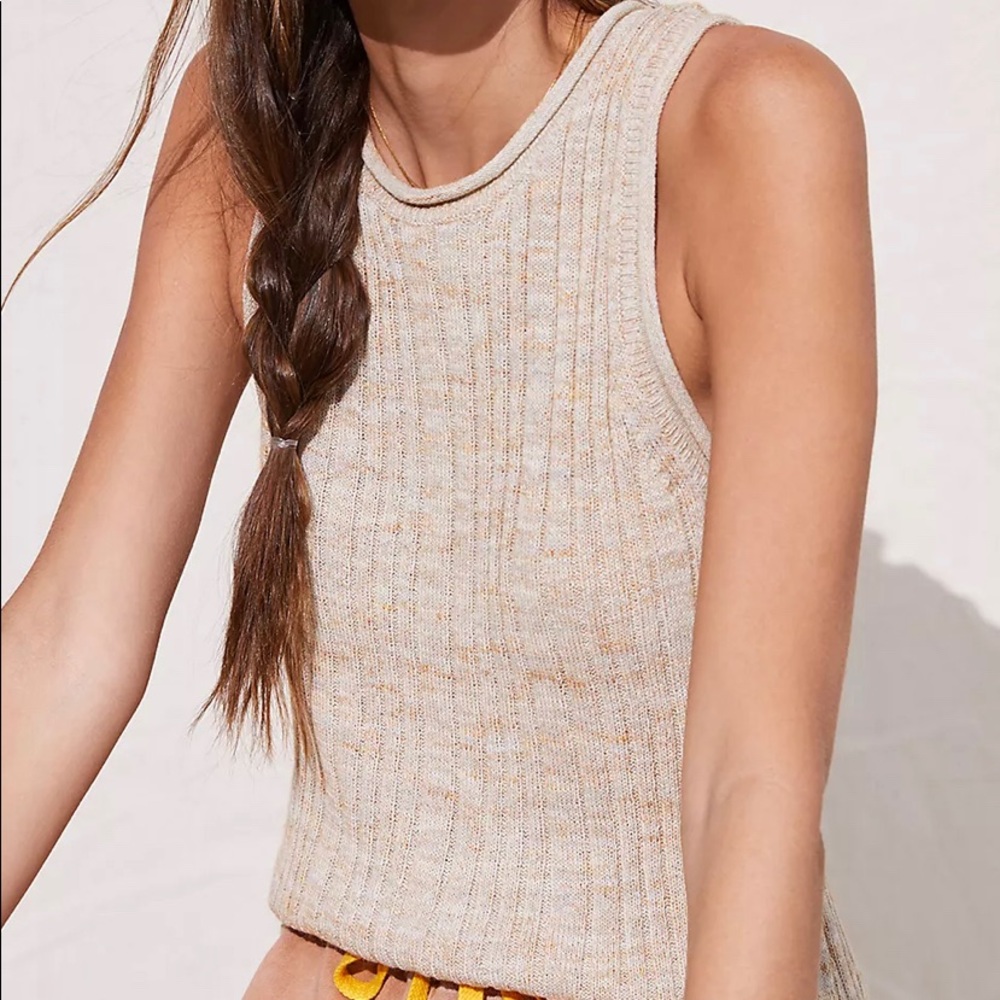 Anthropologie Pilcro Knit High-Neck Tank